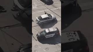 Pedestrian hit by car during police chase in Los Angeles news shorts [upl. by Mitzie]