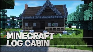 Minecraft How To Build a Log Cabin [upl. by Shelli118]