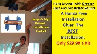 Drywall Installation Tool  An Easy Better and Affordable Way to Hang Drywall Ceilings by yourself [upl. by Snapp]