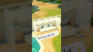 Tartosa Build  thesims4 sims4 sims4build shorts [upl. by Yatnwahs]