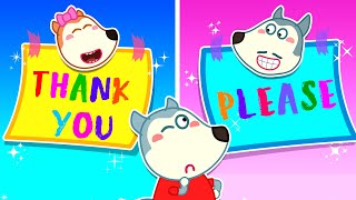 Wolfoo Learns to Say Please and Thank You With Dad  Good Manner for Kids 🤩 Wolfoo Kids Cartoon [upl. by Norine]