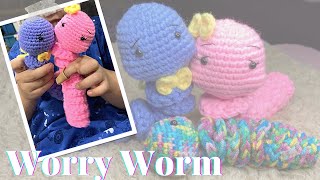 Crochet Tutorial Worry Worm [upl. by Anuat]