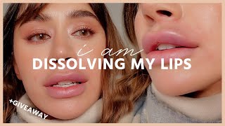 DISSOLVING MY LIP FILLERS AFTER 5 YEARS [upl. by Anire471]