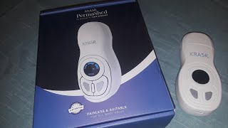 KRASR PERMASHED PERMANENT HAIR REMOVER REVIEW AND UNBOXING [upl. by Milon]