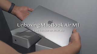 Unboxing MacBook Air M1 Base Model di Akhir 2024 [upl. by Bannon]