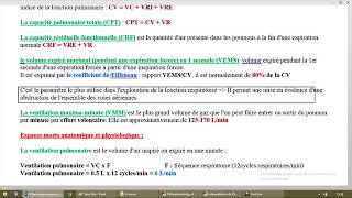 Physiologie respiratoire 3 [upl. by Larsen]