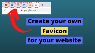 How to make a FAVICON for your WEBSITE 2021  Favicon kaise banaye [upl. by Zaid931]