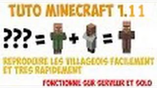 TUTO FR  REPRODUCTION DES VILLAGEOIS  MINECRAFT 111 [upl. by Ailee612]