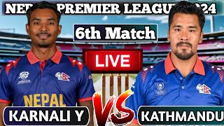 🔴 LIVE  Karnali Yaks Vs Kathmandu 6th Match  KDK vs KNY  NPL 2024 Live Match amp Commentary [upl. by Sulokcin]