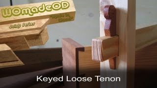 Mortise and Tenon  Keyed Loose Tenon [upl. by Annawahs]