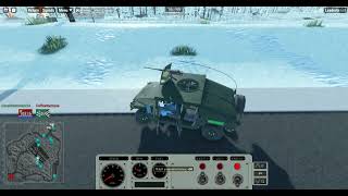 Snowy Airfield Humvee Charge  Multicrew Tank Combat 4 [upl. by Kristin]