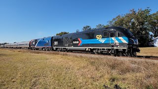 Amtrak 301 Day One Charger And Phase VII P42 On P09106 Plant City FL [upl. by Bethina]