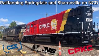 Railfanning SpringdaleSharronvileNCD FtCPKC4412 [upl. by Nelyt]