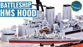 HMS HOOD  Battleship colored with UNICORN DROOL  COBI 4830 Speed Build Review [upl. by Miche]