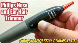 Philips Norelco 3300  Philips NT 1150 Ear and Nose Hair Trimmer review [upl. by Yttap365]