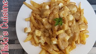 Easy Canadian Poutine recipe  french fries with gravy  Canadian special  Nidas Cuisine [upl. by Cullin]