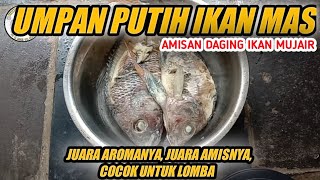 🔴Umpan Putih Mancing ikan mas amisan Nila mujair✔️ Cocok untuk Lomba [upl. by Ferree]