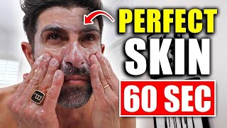 The PERFECT 60 Second Skin Care Routine for Men CLEAR SKIN FAST [upl. by Hillery]