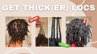 How To Get Thicker Locs  Starter Loc Tips [upl. by Yenobe53]