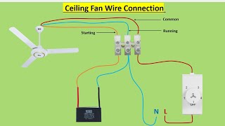 Ceiling Fan Wire Connection [upl. by Ecidnak]