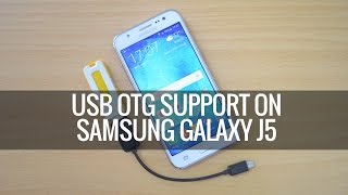 USB OTG Support on Samsung Galaxy J5  Techniqued [upl. by Ecaidnac453]