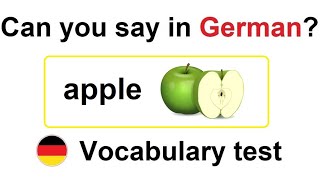 Can you guess 2020  German Vocabulary Test for Beginners [upl. by Lahtnero]