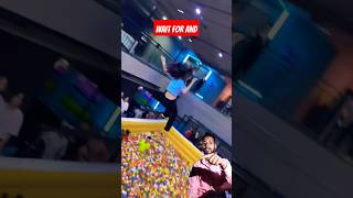 Trampoline park 😱😮 I will have fun 915 entertainment duetvideos shortsvideo 2024 fun shorts [upl. by Aay]