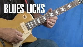 Blues Guitar Licks Lesson Intros amp Endings [upl. by Ewan663]