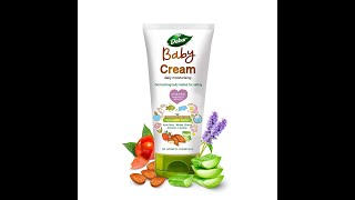 Dabur Baby Cream pH 55 balanced for Baby Soft Skin with No Harmful Chemicals  Contains Aloevera [upl. by Musette]