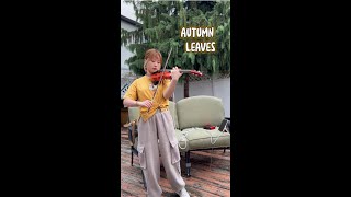 Jazz Violin Solo Autumn Leaves🍂 Jazz violin improvisation🍂爵士小提琴即興演奏 [upl. by Lsil]