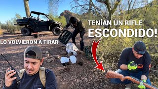 Rifle Escondido Cerca La Pasada De Los Migrantes [upl. by Eceinej]