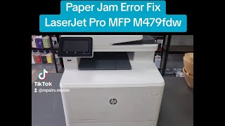 HP LaserJet Pro MFP M479fdw Paper Jam Error Fixed Front Tray Paper Stuck [upl. by Labanna938]