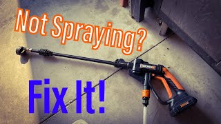 Fix Worx Hydroshot Not Pulling Water [upl. by Tybald433]