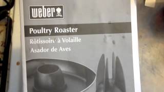 weber beer can poultry roaster review [upl. by Nnyltiac282]