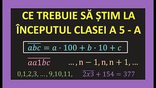 TEST INITIAL CLASA 5 MATEMATICA RECAPITULARE SCRIEREA NUMERELOR IN BAZA 10 EXERCITII REZOLVATE [upl. by Pease]