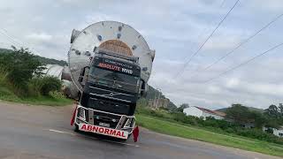 Abnormal taking contraflow to pass under high voltage power line [upl. by Colly]