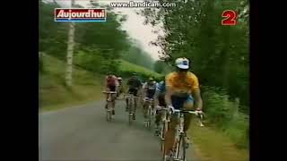 Tour de France 1994  Etape 11  Luc Leblanc bat Miguel Indurain à Hautacam [upl. by Smaj]