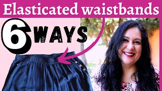 6 WAYS to sew Elasticated waistband MASTER CLASS Pick your fave [upl. by Dinsmore691]