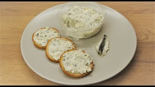 tartinade de fromage frais aux anchois prêt en 5min  Fresh cheese spread with anchovies [upl. by Gaves]