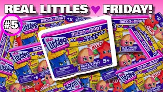 REAL LITTLES FRIDAYS 5 UNBOXING Shopkins Real Littles Micro Mart Blind Bag Toy Opening [upl. by Loesceke]