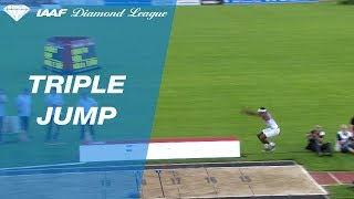 Will Claye with a 1712 jump in the Mens Triple Jump  IAAF Diamond League Lausanne 2017 [upl. by Persson625]