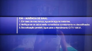 E30 AUSÊNCIA DE SINAL Oi TV Como Resolver [upl. by Delamare]