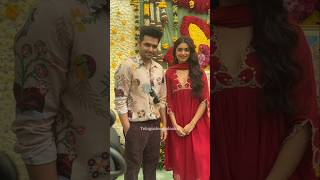 Ram Pothineni and Bhagyashri Borse at RAPO 22 Movie Opening  TELUGUCINEMA LOOKS [upl. by Airdnahc]