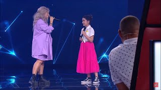 Carolina Deslandes e Clara Gonzalez  quotPor Um Trizquot  The Voice Kids [upl. by Quenby]