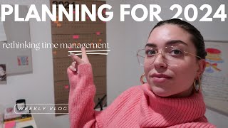 Rethinking Time Management in 2024  weekly vlog [upl. by Arraeic6]