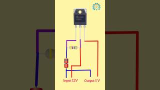 Voltage regulator 12V to 5V  Voltage Converter 12V to 5V Shorts video [upl. by Lourdes532]