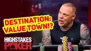 Can Eric Persson Avoid Getting Taken to Value Town on High Stakes Poker [upl. by Hanna677]