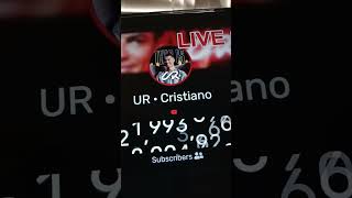 Ronaldo Hits 22 Million Subs Live 🇵🇹🇵🇹 [upl. by Anneh]