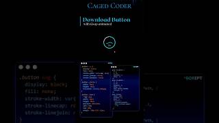 Animated download button with GSAP webdesign webdevelopment gsapanimation css html [upl. by Deeraf]