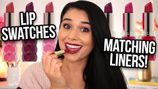 NEW Milani Color Fetish Matte Flora Collection Lipstick Swatches amp Review [upl. by Fish694]